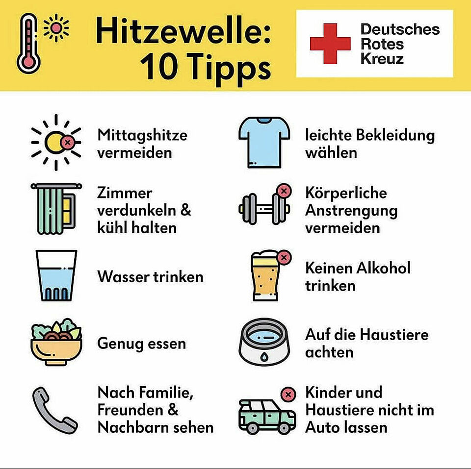 10 Tips für die Hitzewelle